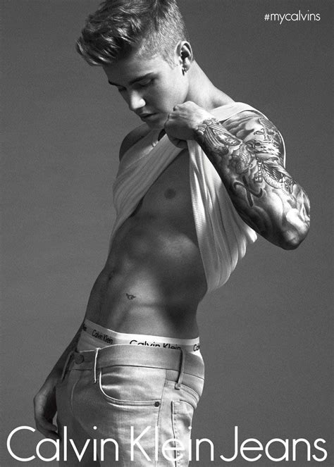 Justin Bieber underwear model